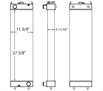 450182 - Komatsu / Terex Radiator Radiator