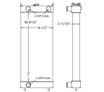 450192 - Komatsu Radiator Radiator