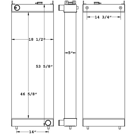 450199 - Kawasaki Radiator Radiator