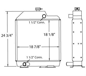 450208 - Massey Ferguson 471 Tractor Radiator Radiator