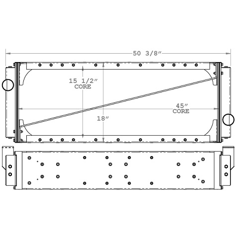 450216 - New Flyer D40LF - DE40LF 2002-2007 Radiator Radiator