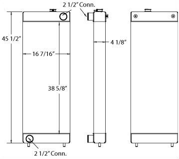 450224 - Komatsu Wheel Loader Radiator Radiator