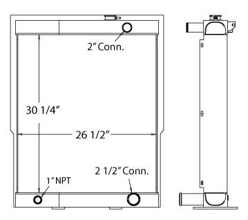 450225 - New Holland Radiator Assembly Radiator