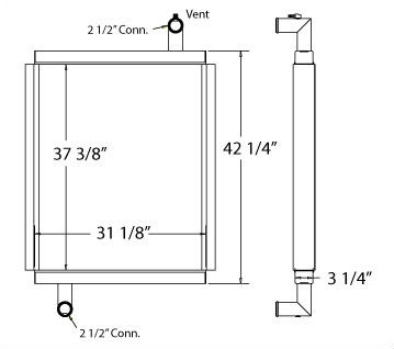 450226 - Aluminum Industrial Radiator Radiator