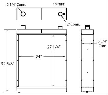 450228 - Johnson Street Sweeper Radiator Radiator