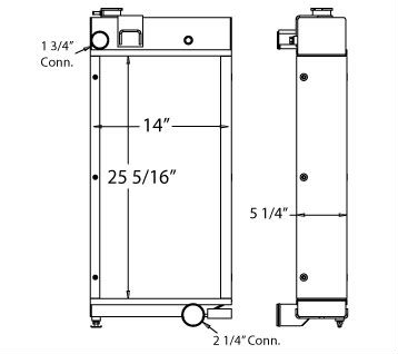 450229 - Bandit Chipper Radiator Radiator