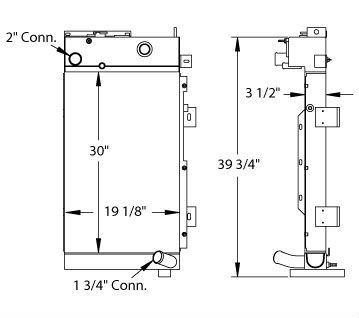 450233 - Volvo Earth Mover Radiator