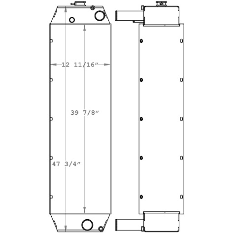 450234 - American Auger Drilling Rig Radiator Radiator