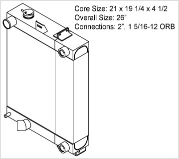 450237 - Radiator Part of 2900-41 Radiator