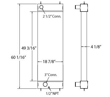 450242 - Sullair Radiator Radiator