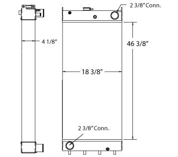 450249 - Komatsu PC400 & PC450 Radiator Radiator