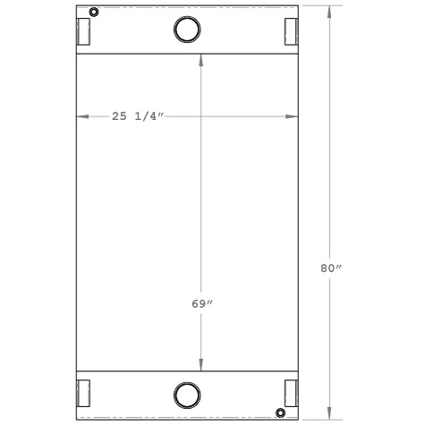 450250 - Manitowoc Crane Repower Radiator for 2900-54 Radiator