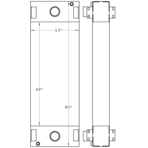 450251 - Manitowoc Crane Repower Radiator for 2900-54 Radiator