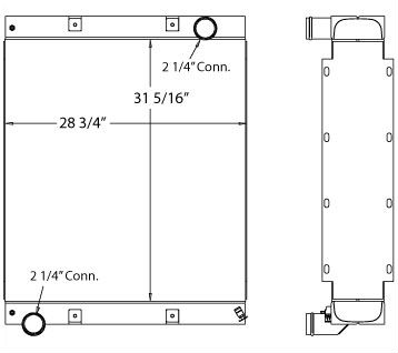 450252 - Spartan Fire Truck Radiator Radiator