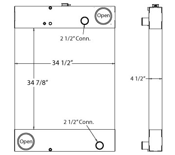 450257 - Telsmith Crusher Radiator Radiator