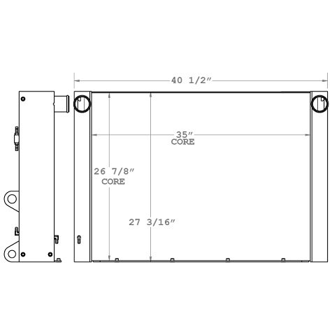 450258 - Industrial Aluminum Radiator Radiator