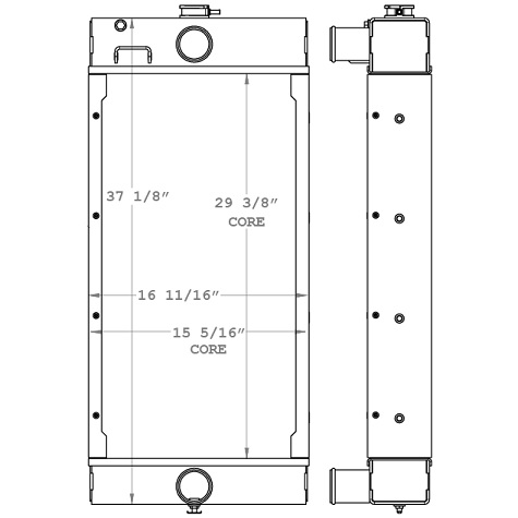 450259 - Industrial Aluminum Radiator Radiator