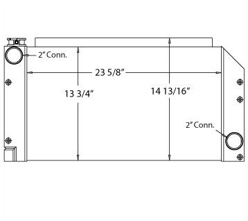 450265 - Takeuchi TB1140 Excavator Radiator Radiator