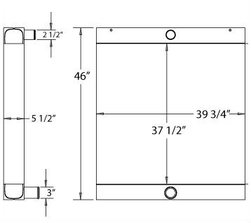 450268 - Aljon ADV525 Landfill Compactor Radiator Radiator