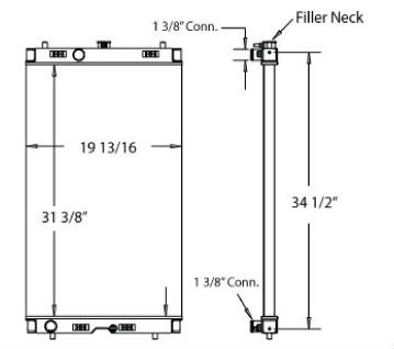 450269 - Airman Compressor / Furukawa Track Drill Radiator Radiator