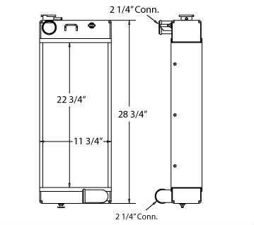 450270 - John Deere Aluminum Radiator Radiator