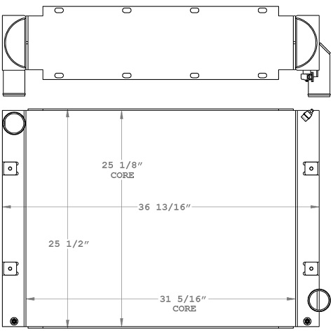 450272 - Pierce Fire Truck Radiator Radiator