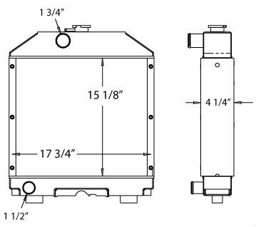 450283 - New Holland Radiator Assembly Radiator