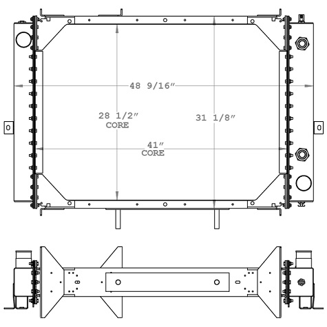 450286 - Crane Carrier Refuse Truck Radiator Radiator