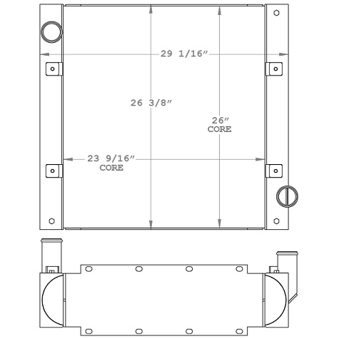 450297 - Spartan Fire Truck Radiator Radiator