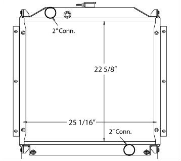 450306 - Multiquip Generator DCA45SUSI Radiator