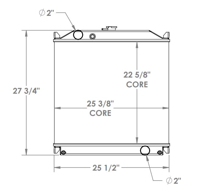 450306 - Multiquip Generator DCA45SUSI Radiator