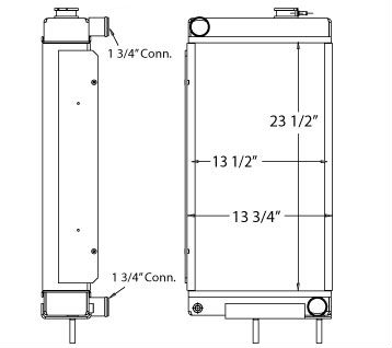 450308 - Aluminum Industrial Radiator Radiator