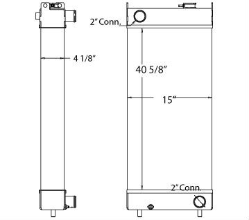 450309 - Komatsu / Caterpillar 328D Radiator