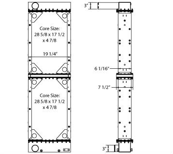 450317 - Schramm Drill Rig Radiator