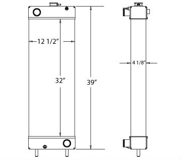 450319 - Kobelco SK210LC Excavator Radiator Radiator