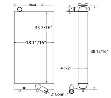 450323 - Komatsu Radiator Radiator