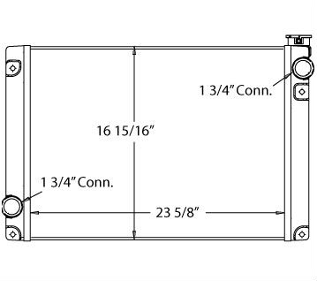 450332 - Case TR270 Skidsteer Radiator 