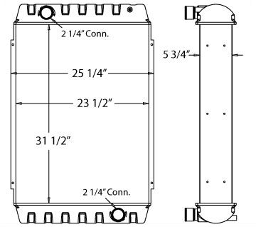 450338 - Volvo Excavator Radiator Radiator