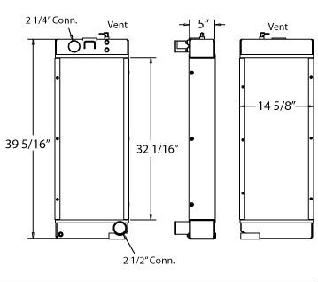 450346 - Morbark Chipper Radiator Radiator