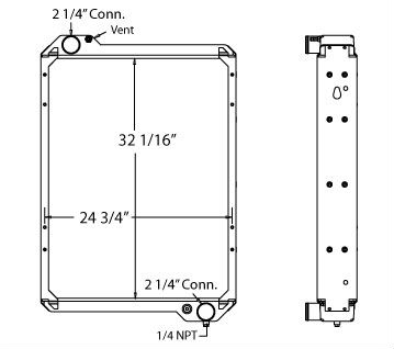 450351 - Case / Caterpillar Loader Radiator