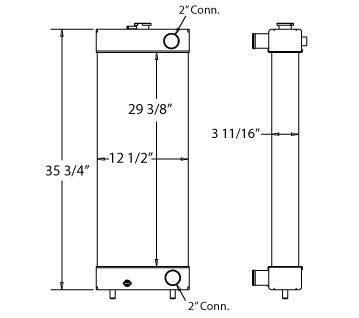 450359 - Komatsu WA200 Wheel Loader Radiator  Radiator