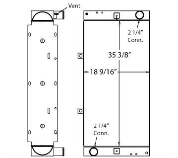 450360 - Bluebird Bus All American 2010-2011 Radiator