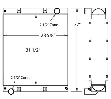 450362 - Spartan Gladiator Fire Truck Radiator Radiator