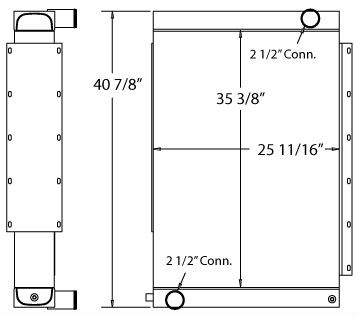 450371 - Terex RT775 Crane Radiator Radiator