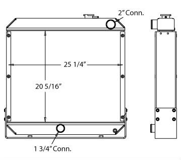 450384 - Stationary Generator Not made same as original Radiator