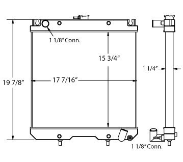 450398 - Isuzu Generator Radiator