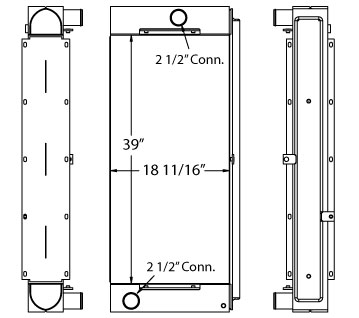 450399 - Link-Belt HTC8660 Radiator Radiator