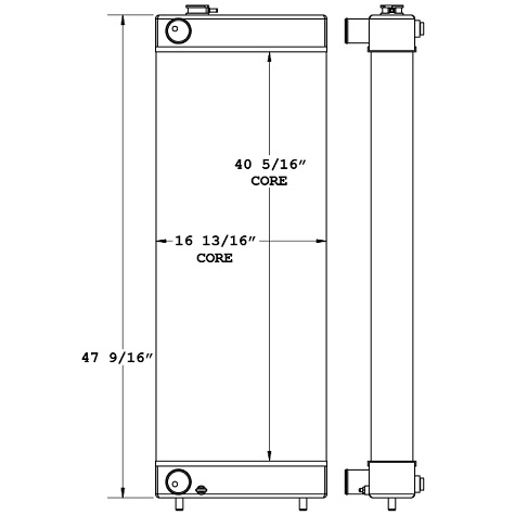 450402 - Hitachi ZX350 Excavator Radiator Radiator