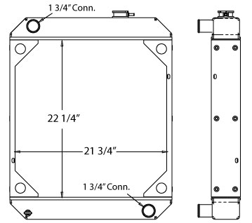 450406 - Kubota Radiator Radiator