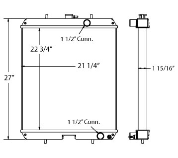 450413 - Takeuchi Skidsteer TL130 Radiator